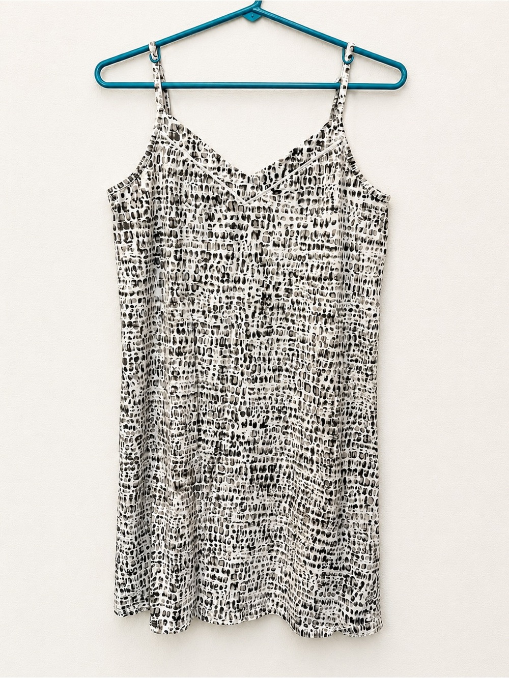 Haven Well Within Organic Cotton Sleep Chemise Nightgown Gray Animal Print